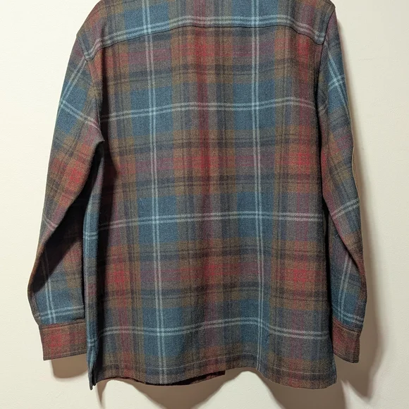Vintage Style Lauren Ralph Lauren Wool Plaid Shirt Jacket Petite S - Picture 3 of 7